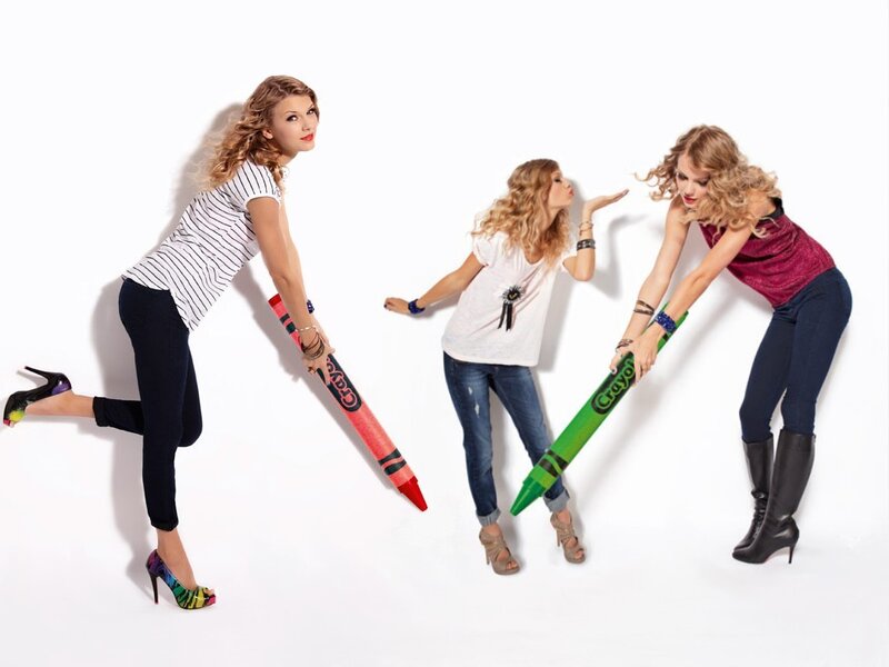 Three Women with Crayons