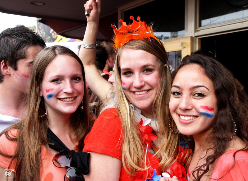 Three Women with Face Paint
