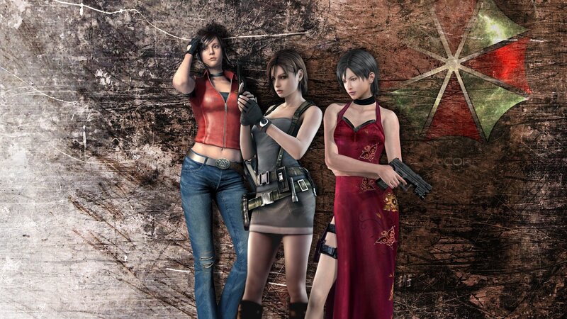 Three Women with Guns — Red, Serious