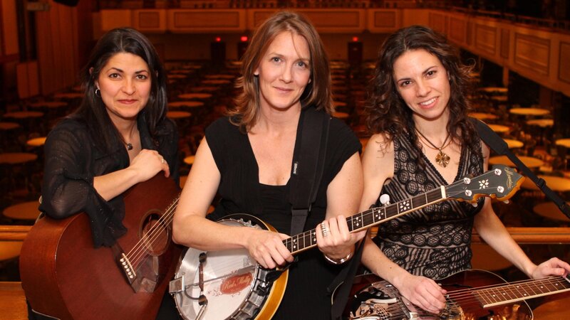 Three Women with Instruments — Black, Neutral