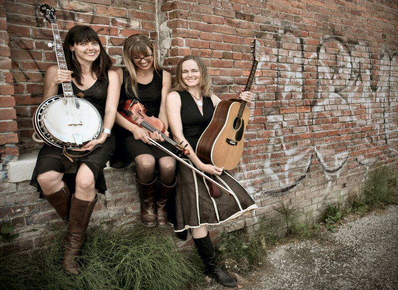Three Women with Instruments — Brown