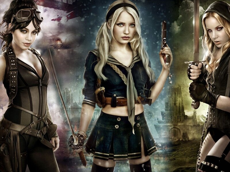 Three Women with Weapons — Blue, Dramatic