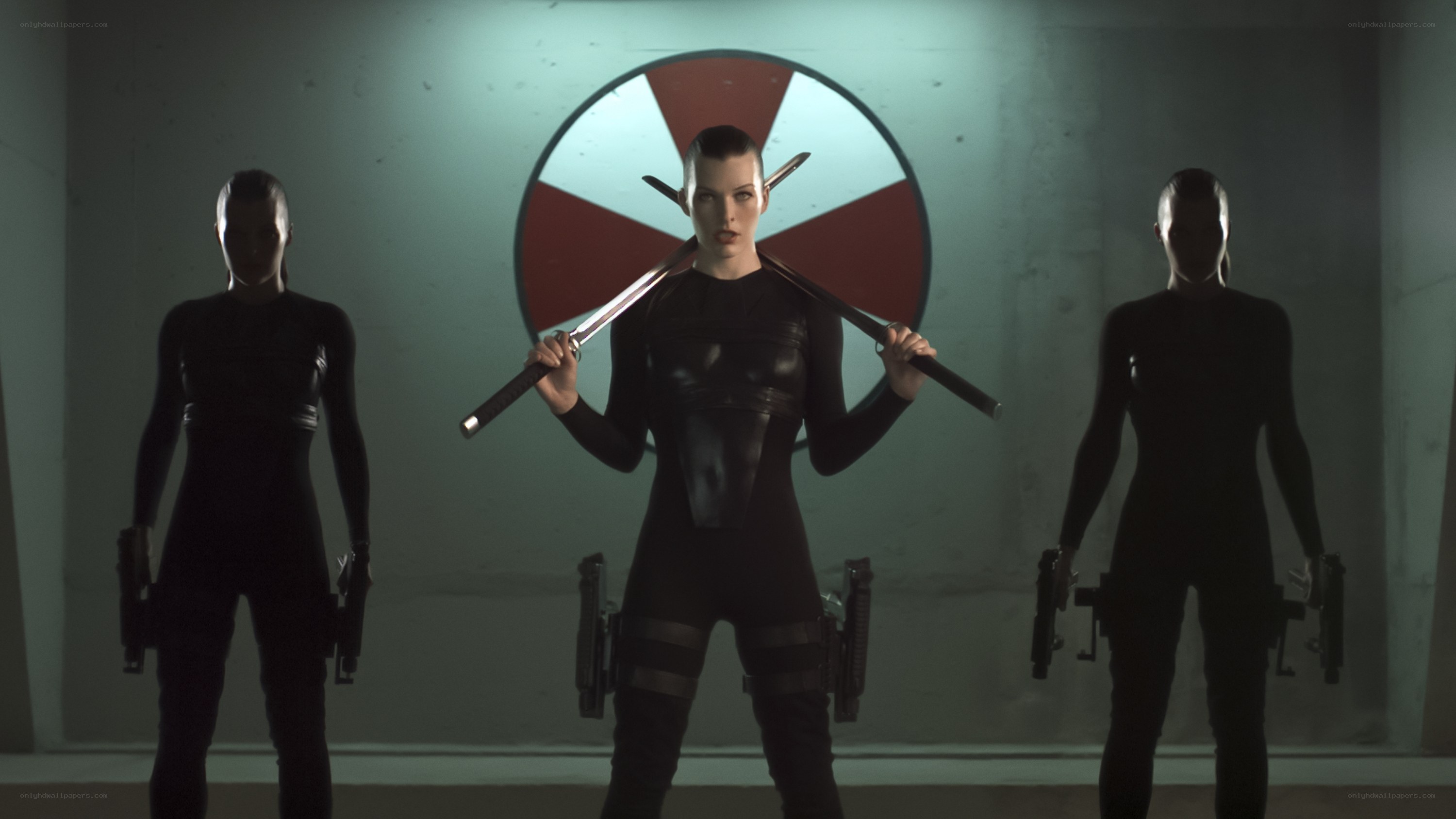 three women with weapons