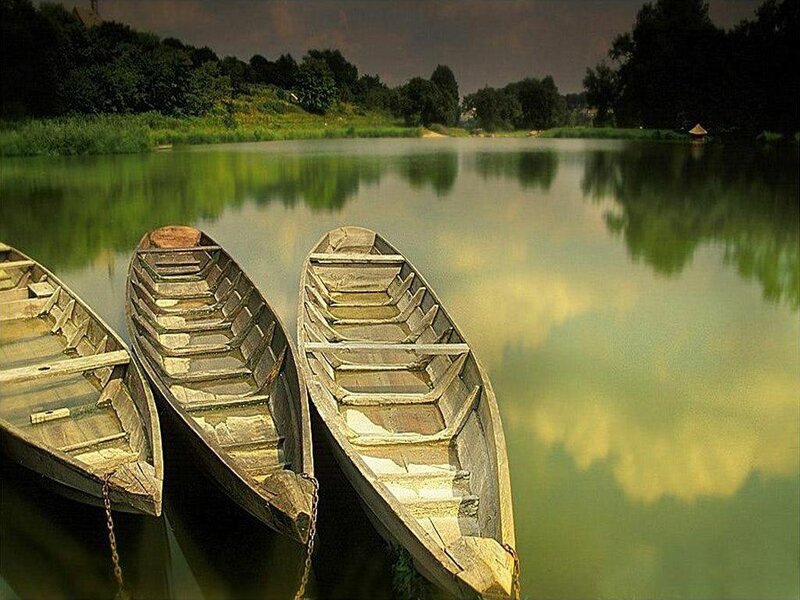 Three Wooden Boats