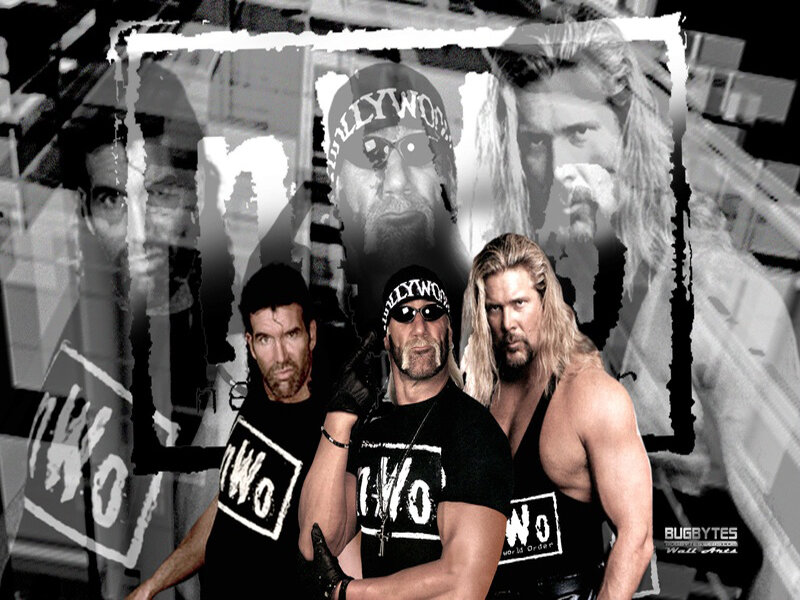Three Wrestlers in Black Shirts