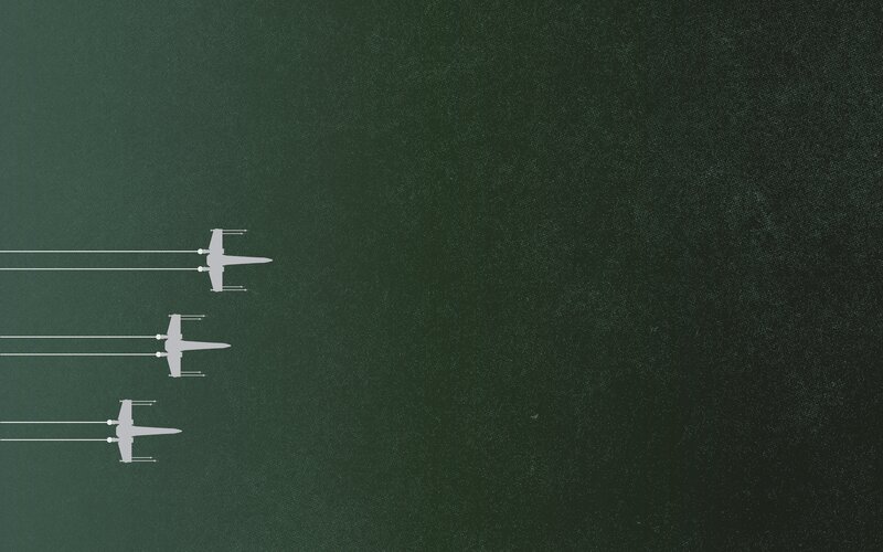 Three X-wing Fighters