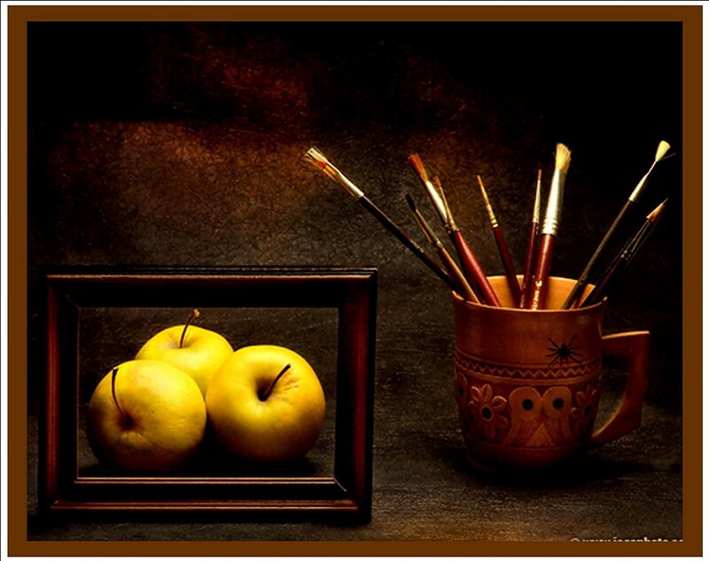 Three Yellow Apples