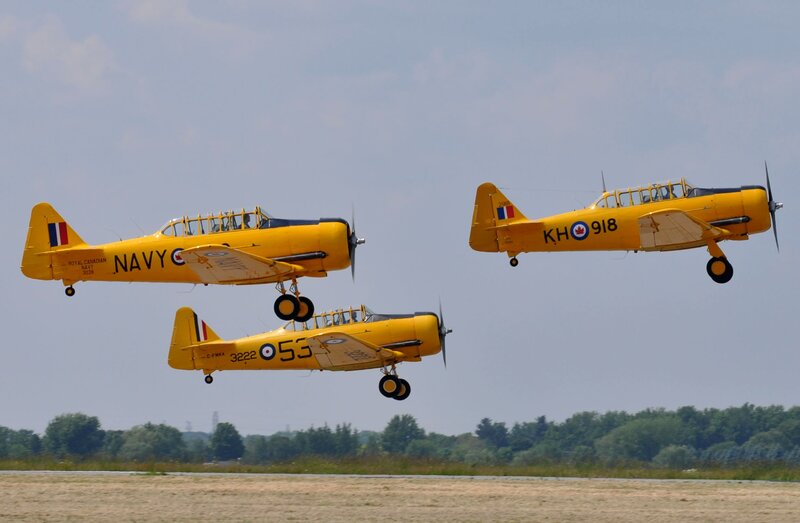 Three Yellow Planes