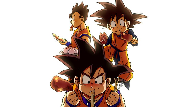 Three Young Boys Eating
