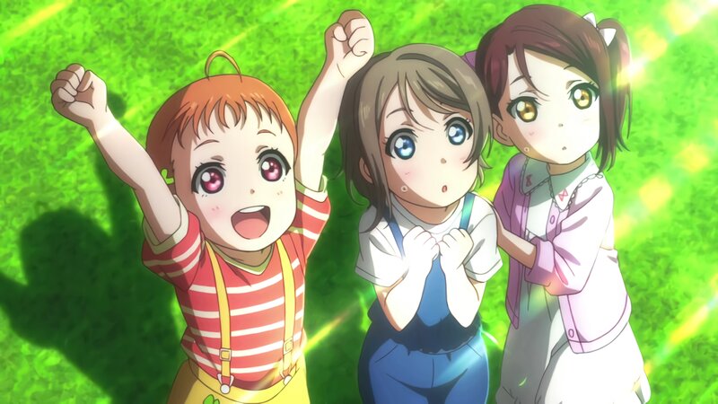 Three Young Girls in Field