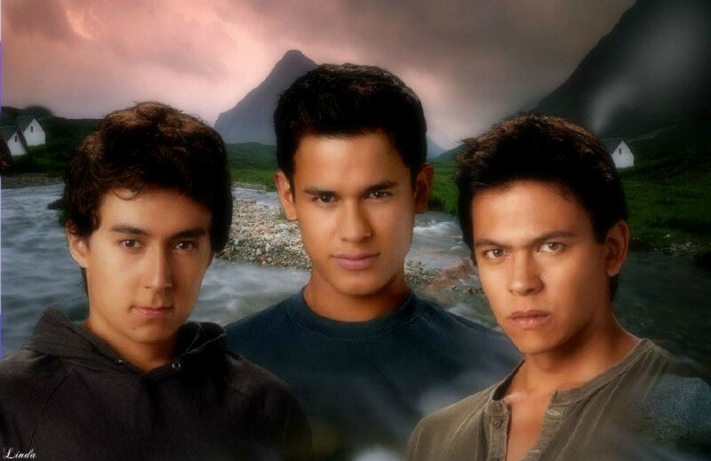 Three Young Men — Green, Dramatic