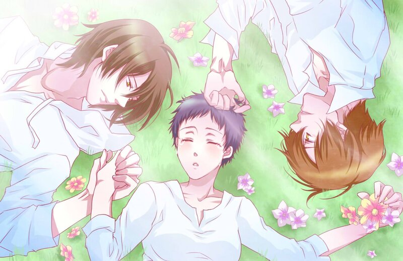 Three Young Men in Field