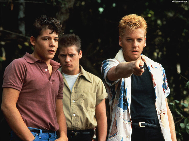 Three Young Men in Forest