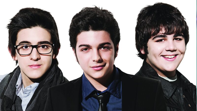 three young men in formal wear