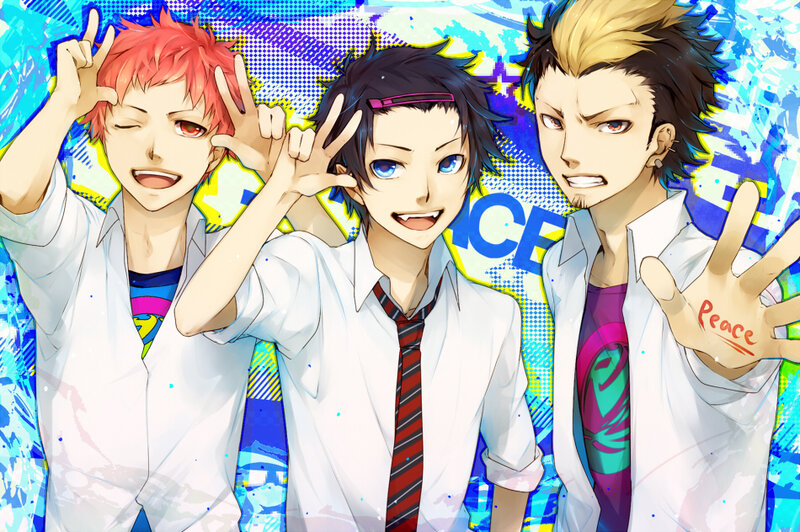 Three Young Men in Lab Coats