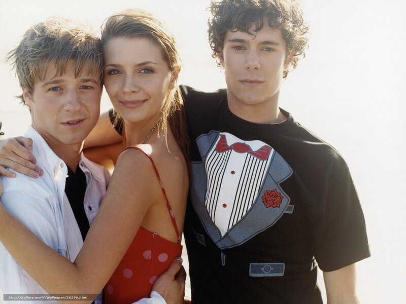 Three Young People Posing — White, Neutral