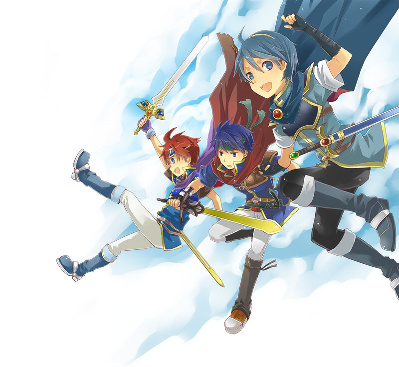 Three Young Warriors — Blue
