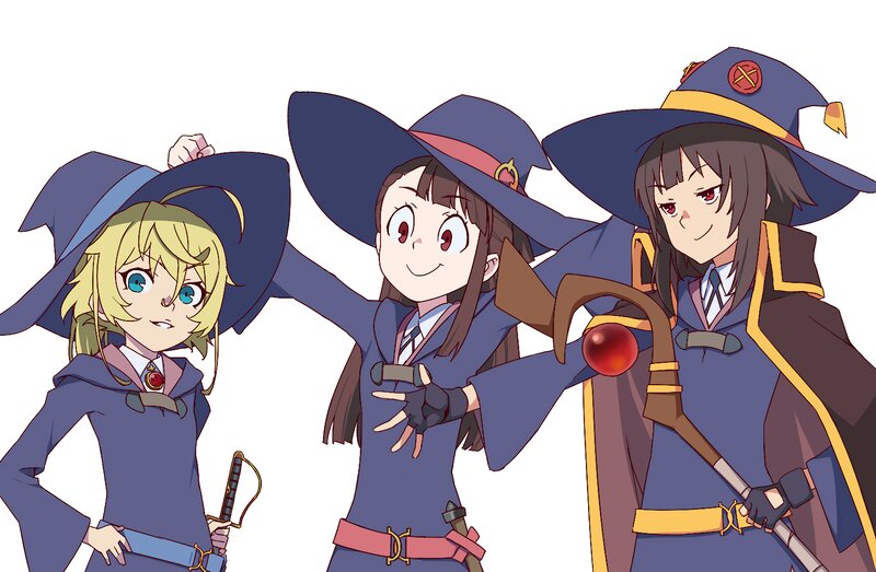 Three Young Witches — Blue