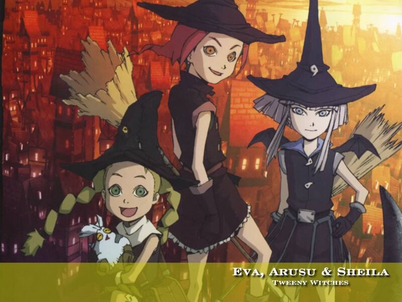Three Young Witches — Orange