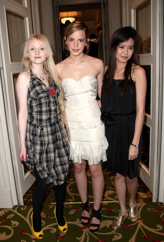 Three young women at an event