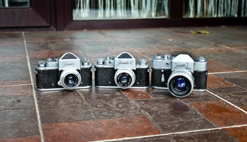 Three Zenit Cameras
