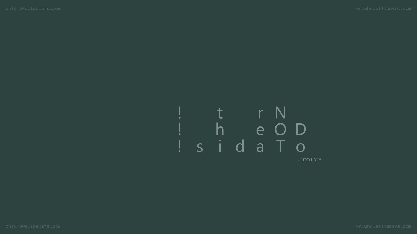 !threod! sidato - too late