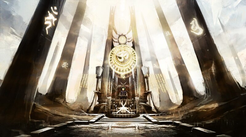 throne room of a mystical ruler