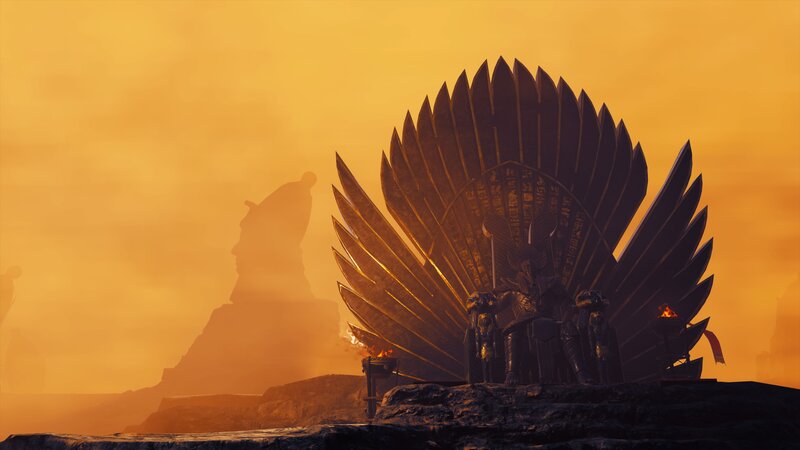 Throne with Winged Back