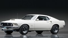 1969 Ford mustang front angle view boss 429