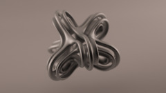 3d abstract artwork metal chrome monochrome render digital art