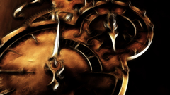 3d abstract cg brown