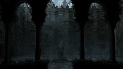 3d concept art courtyard