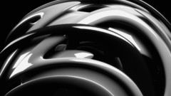 3d dark abstract black