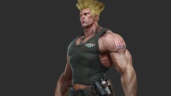 3d guile street fighter fantasy art