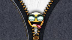 3d smiley face cgi zippers