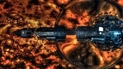3d spaceships HDR Photography