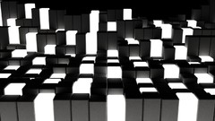 3D view abstract black