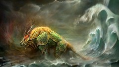 3D view abstract cats