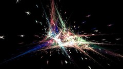 3D view abstract explosions