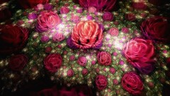 3D view abstract Flowers