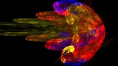 3D view abstract flying