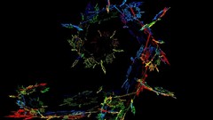 3D view abstract multicolor