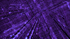 3D view abstract purple