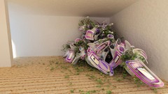 3D view abstract room