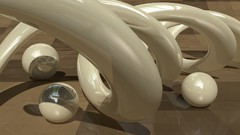 3D view abstract tube