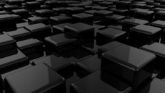 3D view black cubes