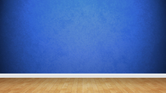 3D view blue minimalistic