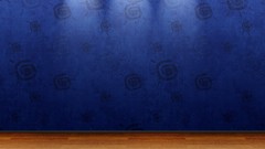 3D view blue minimalistic