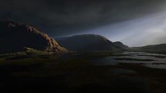 3D view Landscapes hills