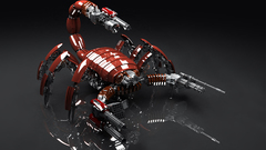 3D view mechanical scorpion